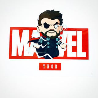 Sticker ủi áo bộ Marvel