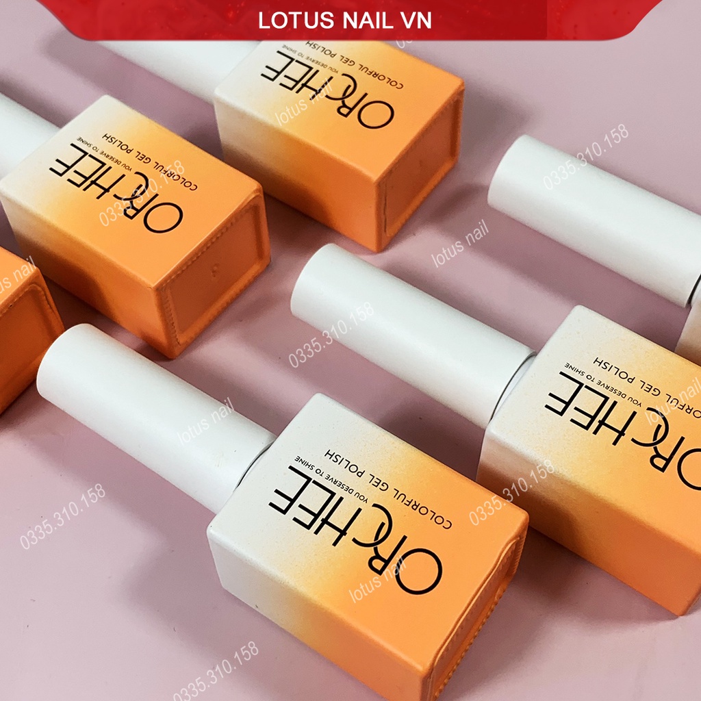 Set sơn gel Orchee 7 màu nâu đặc biệt hot trend chính hãng - tặng kèm bảng màu