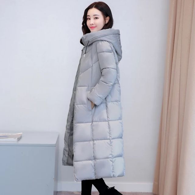 (Hàng od QC) Áo phao nữ dáng dài