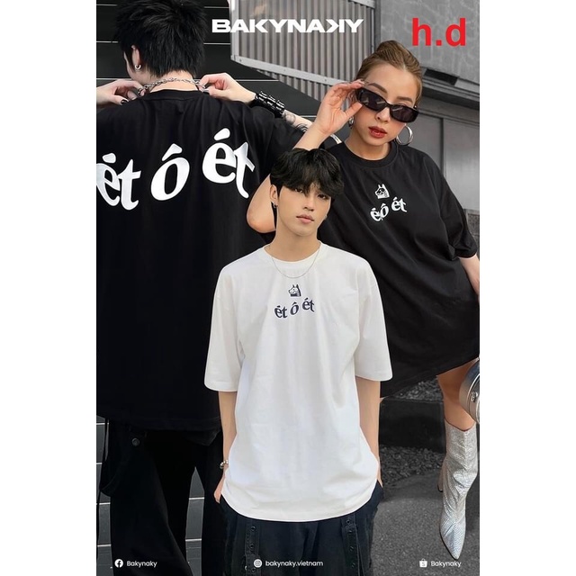 Áo phông tay lỡ ÉT Ô ÉT nam nữ , form rộng oversize chất cotton hình in sắc nét phong cách Hàn Quốc