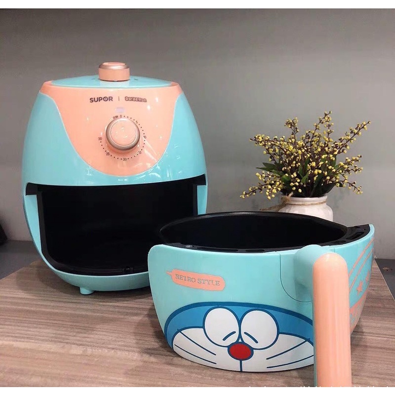 Supor / Nồi chiên không dầu hình Doraemon dễ thương nấu món ăn ngon