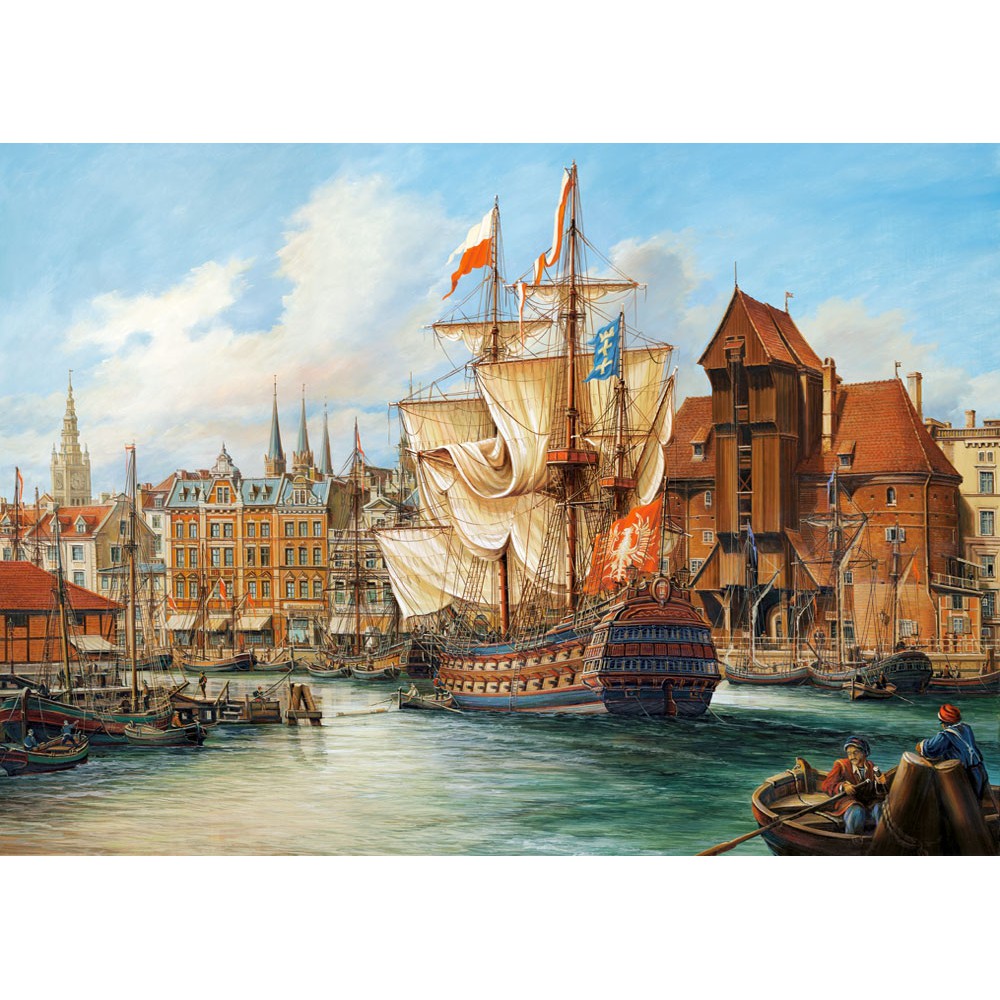 Xếp hình puzzle Bản sao The Old Gdansk 1000 mảnh CASTORLAND C-102914