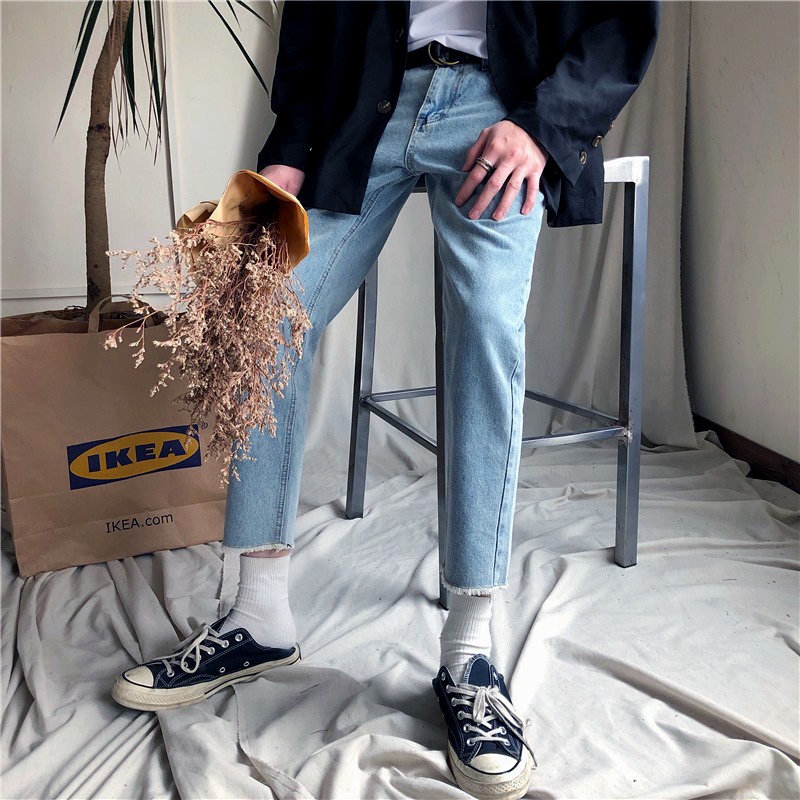 [Freeship Xtra] Quần Baggy Jean Nam Dáng Suông Chất Vải Dày Dặn Cao Cấp, hottrend hàn quốc 2021