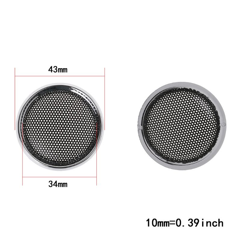 btsg 2PCS Speaker Cover Tweeter Grill Mesh Mesh Protection Grids Speakers Loudspeaker Mini 1 Inch DIY Accessories