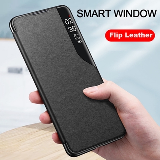 Bao da điện thoại có nắp nhìn màn hình thông minh cho Samsung Galaxy Note 20 Ultra Note 10 Plus 9 8