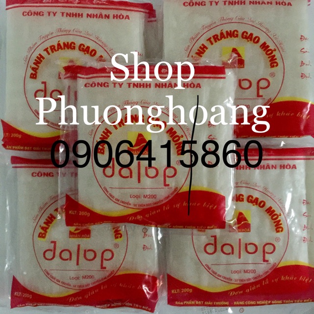 BÁNH TRÁNG CUỐN CHẢ RAM THƯƠNG HIỆU Dalop ĐẶC SẢN XỨ HOÀI