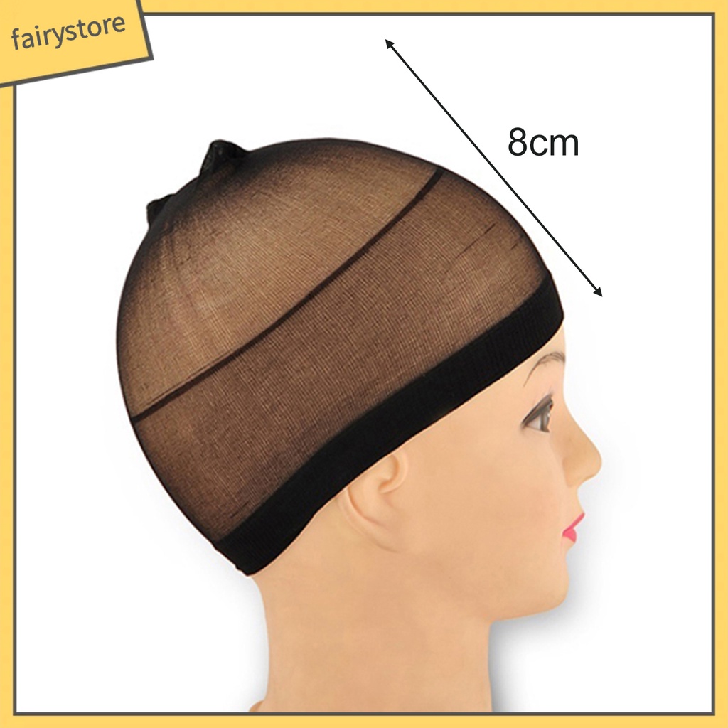 Bộ 2 Mũ Lưới Đội Tóc Giả Unisex Co Giãn Cao Có Thể Tái Sử Dụng