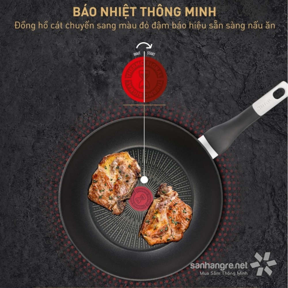 Chảo chiên chống dính sâu lòng Tefal Unlimited G2551902 size 28cm - Made in France - Bảo hành 2 năm