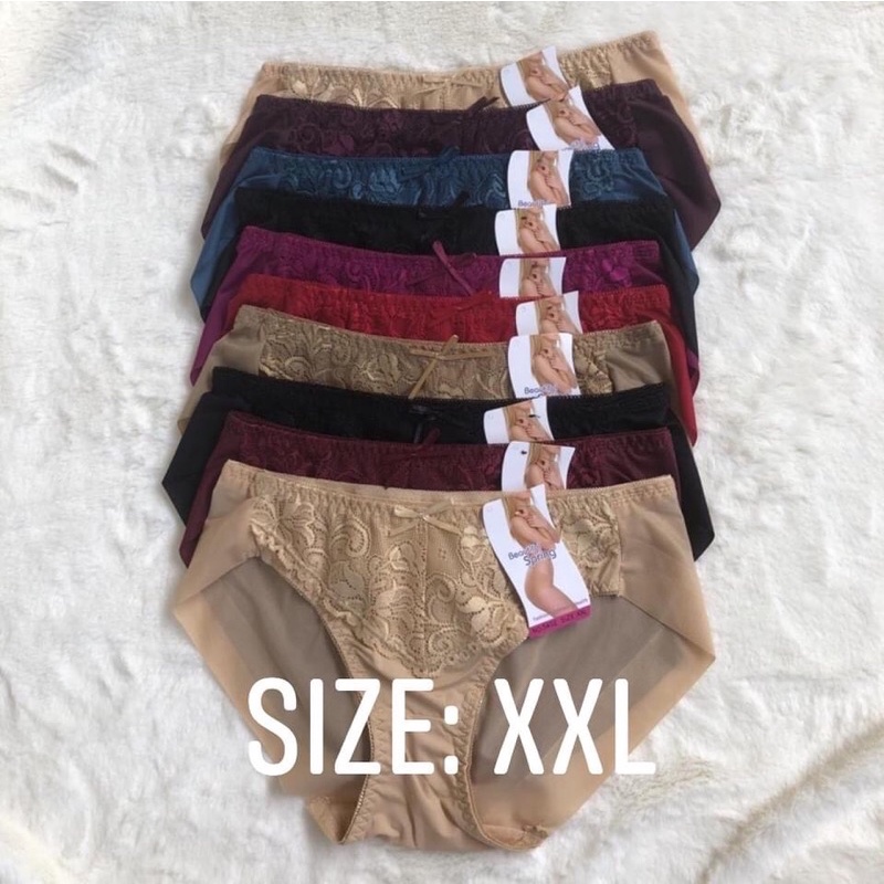 Sỉ 10 Quần lót nữ size lớn không viền mông phối ren, quần chíp nữ 5402 size XXL hàng loại 1