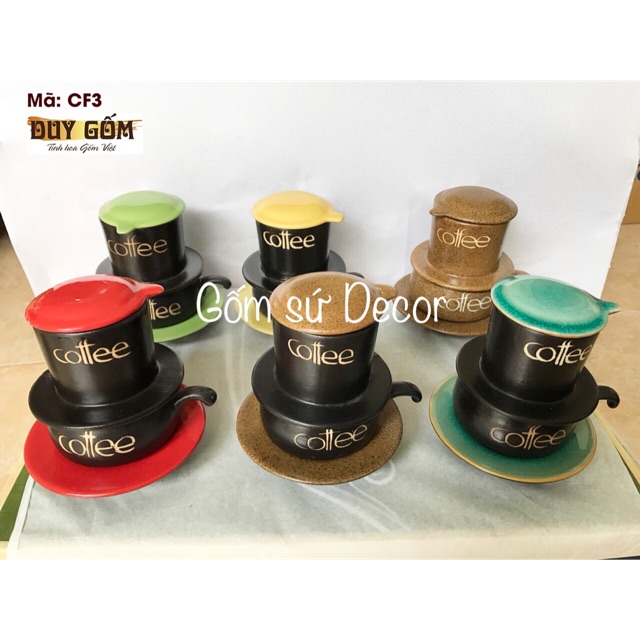 Bộ phin cà phê - Gốm sứ Bát Tràng