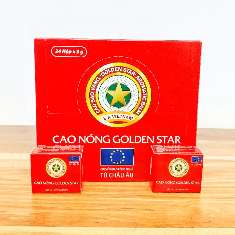 Cao nóng Golden Star 3g  - Massage ngoài da, giúp da dễ chịu