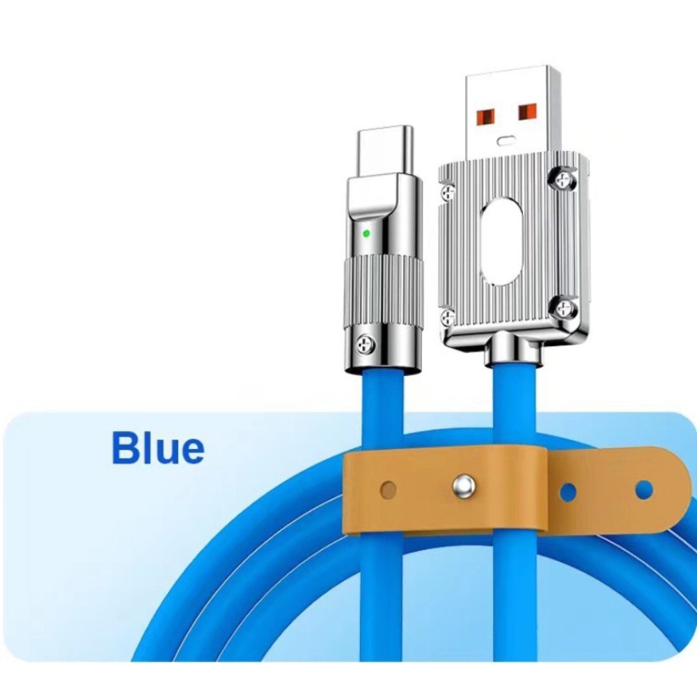 Doudoulie 120w 6a Cáp sạc siêu nhanh Type C USB C To C Sạc nhanh Cáp dữ liệu silicon lỏng giao diện Type C