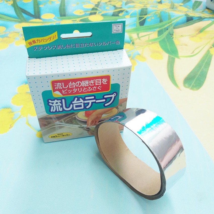 Băng dính nhôm dán kẽ hở ở bếp, bồn rửa bát, bề mặt kim loại KOKUBO - Nội địa Nhật Bản