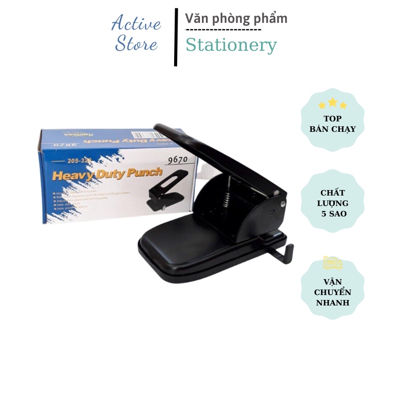 Máy bấm 2 lỗ 9670 chất lượng cao. Bấm được 70 tờ