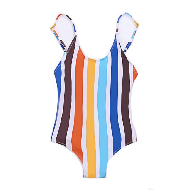 (Hà Nội có sẵn) Bikini đồ bơi liền thân sọc dọc màu sắc