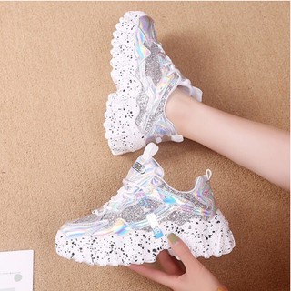 Giày thể thao nhũ bạc mới fullbox siêu hot