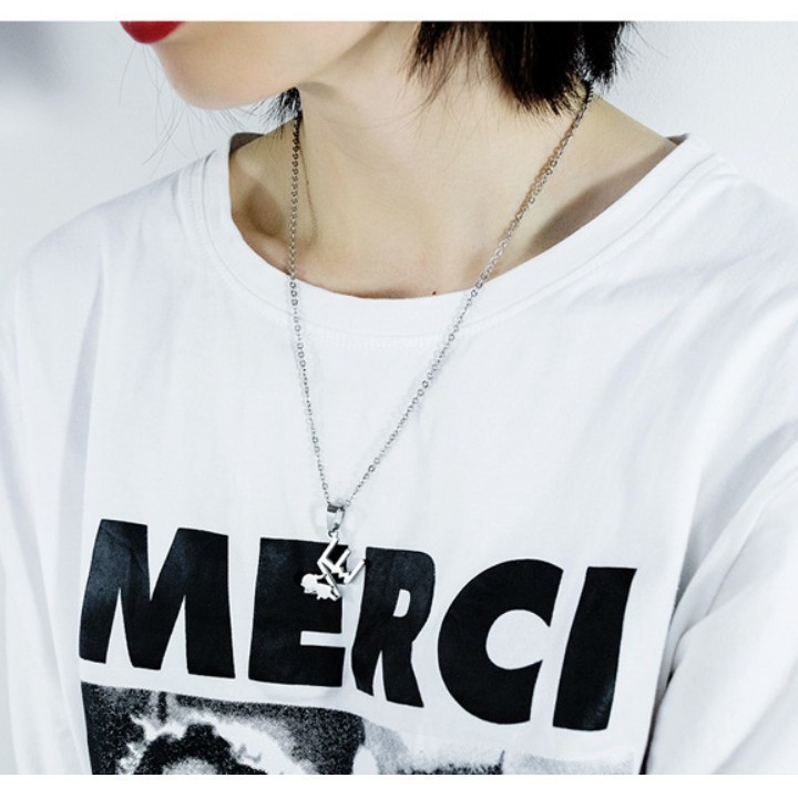 Bộ 2 Dây Chuyền Cặp LOVE Titan Ko Rỉ TT 2041