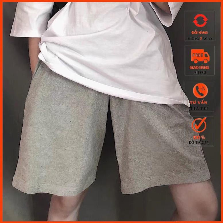 Quần short, quẩn lửng thun nam nữ lưng Unisex loại cao cấp_Thế Giới Áo Thun A30