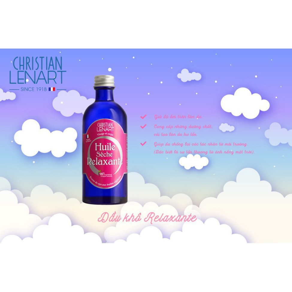 [CHÍNH HÃNG] Dầu Khô Christian Lenart Relaxante 100ml