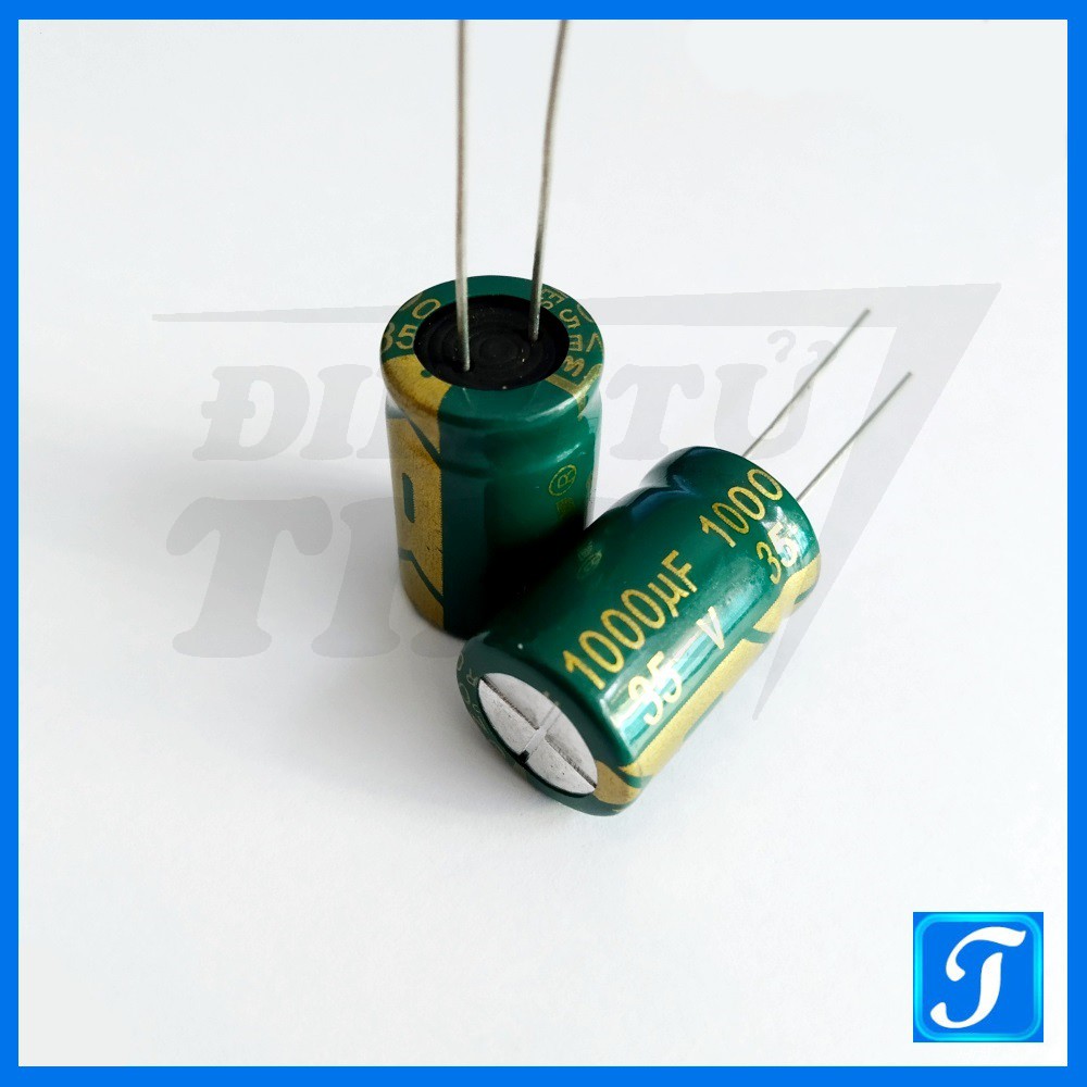 Tụ Hóa Tụ Phân Cực 1000uF 35V 13x21 mm Xuyên Lỗ