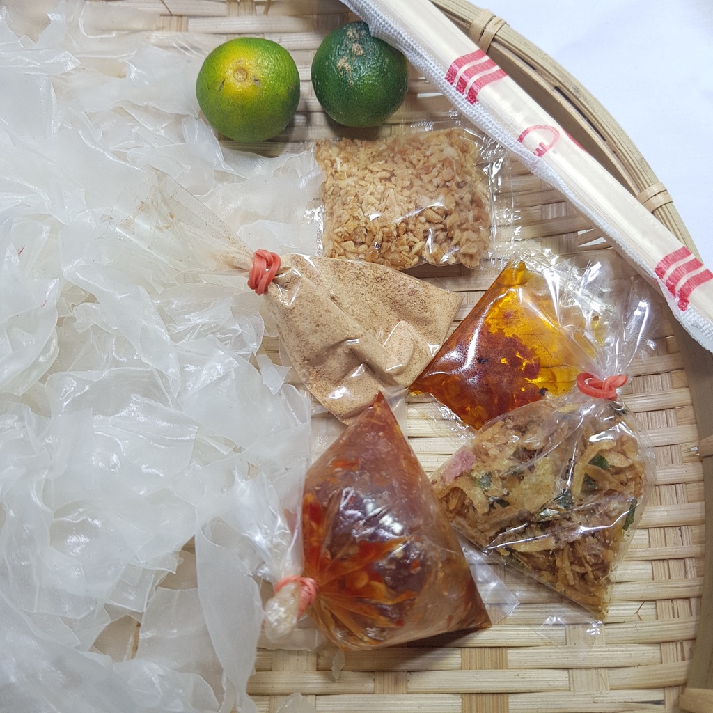 Bánh Tráng Tự Trộn Thập Cẩm Tỏi Hành Phi 6 Vị Chính Gốc