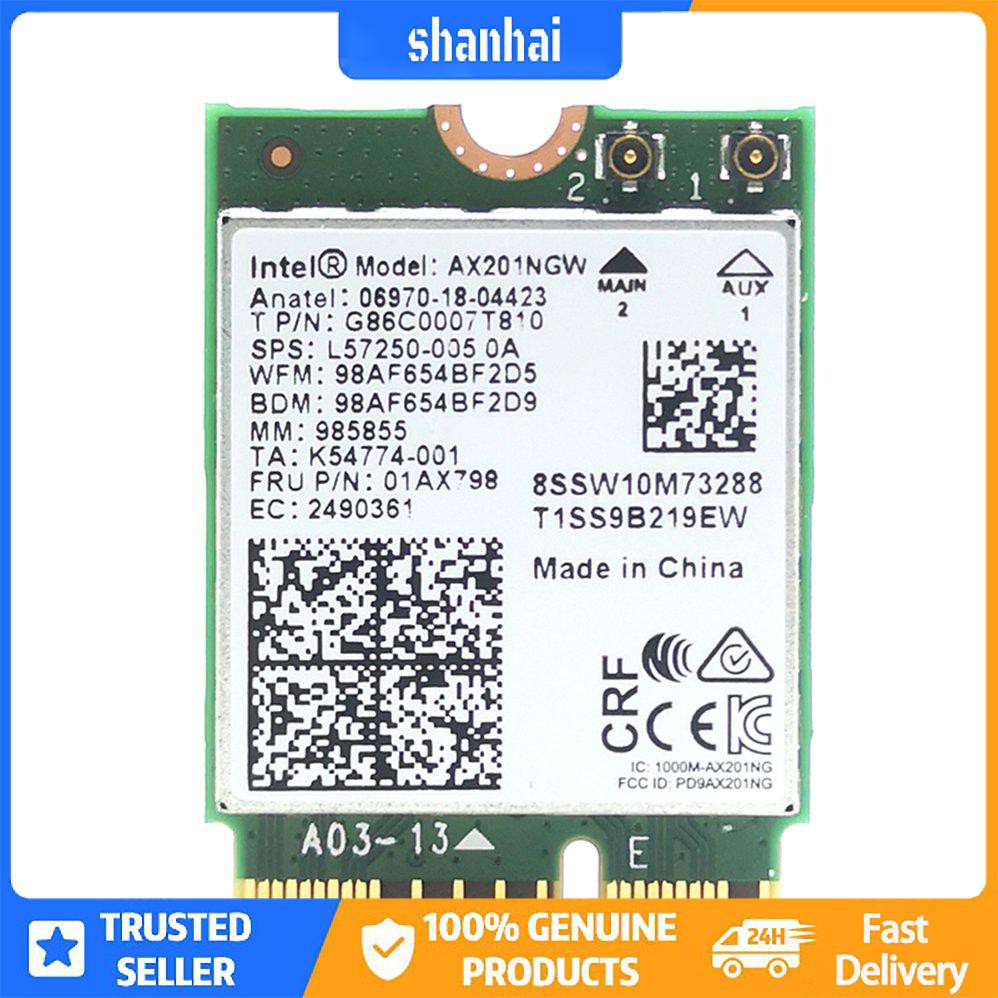 Wi-Fi 6 Intel AX201 Không dây 5.0 Băng tần kép 2.4G / 5G Không dây NGFF CNVi | BigBuy360 - bigbuy360.vn