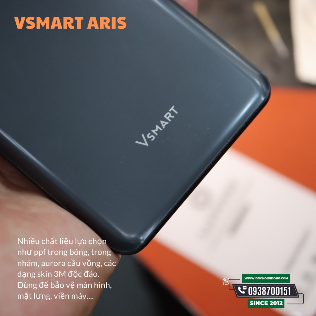 Miếng dán PPF Hydorgen Vsmart Aris trong, nhám, đổi màu cao cấp