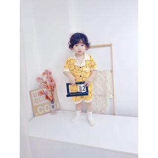 Bộ pizama lụa cao cấp cho bé từ 8-20kg mã bp6m1