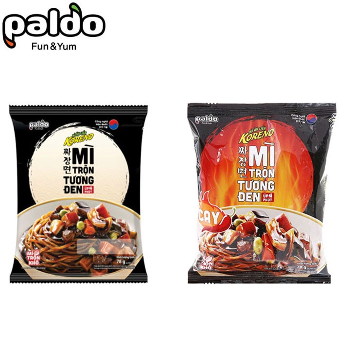 Thùng Mì Tương Đen Cay Hàn Quốc Koreno Hàn Quốc 78gr