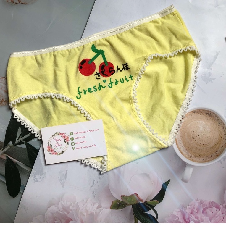 Quần lót nữ ⚠️ Mã AT48 / CHE TÊN SẢN PHẨM ⚠️ Combo 5 Quần lót mềm mịn chất liệu cotton, thấm hút, co giãn 4 chiều