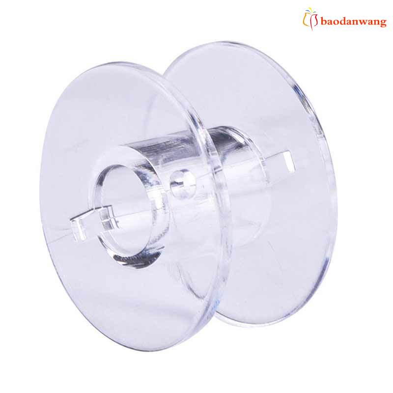 Set 25 ống chỉ bằng nhựa trong suốt kèm hộp đựng cho máy may Brother Janome Singer Elna