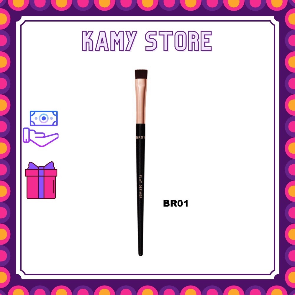 Cọ Định Hình Mày Đầu Bằng Vacosi Flat Definer Brush - BR01
