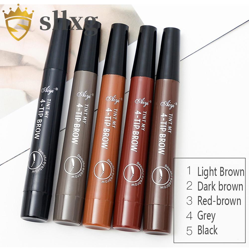Bút kẻ lông mày dạng lỏng lâu trôi chống thấm nước thiết kế đầu 4 nhánh 3D
 | BigBuy360 - bigbuy360.vn