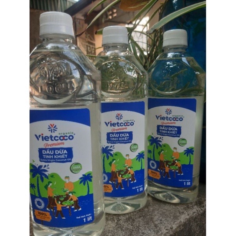 Dầu dừa Organic nguyên chất (dầu 1lit) của Vietcoco