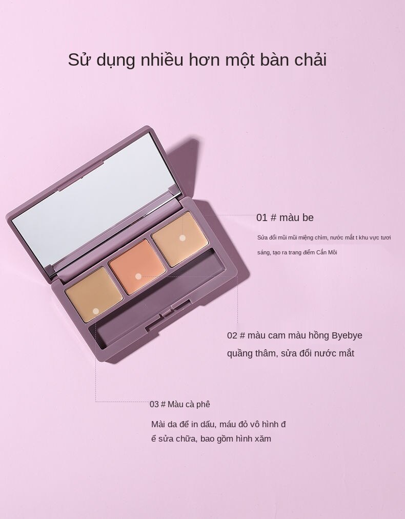 (Hàng Mới Về) Bảng Kem Che Khuyết Điểm Dạng Lỏng Kèm Cọ Tiện Dụng Chất Lượng Cao | BigBuy360 - bigbuy360.vn