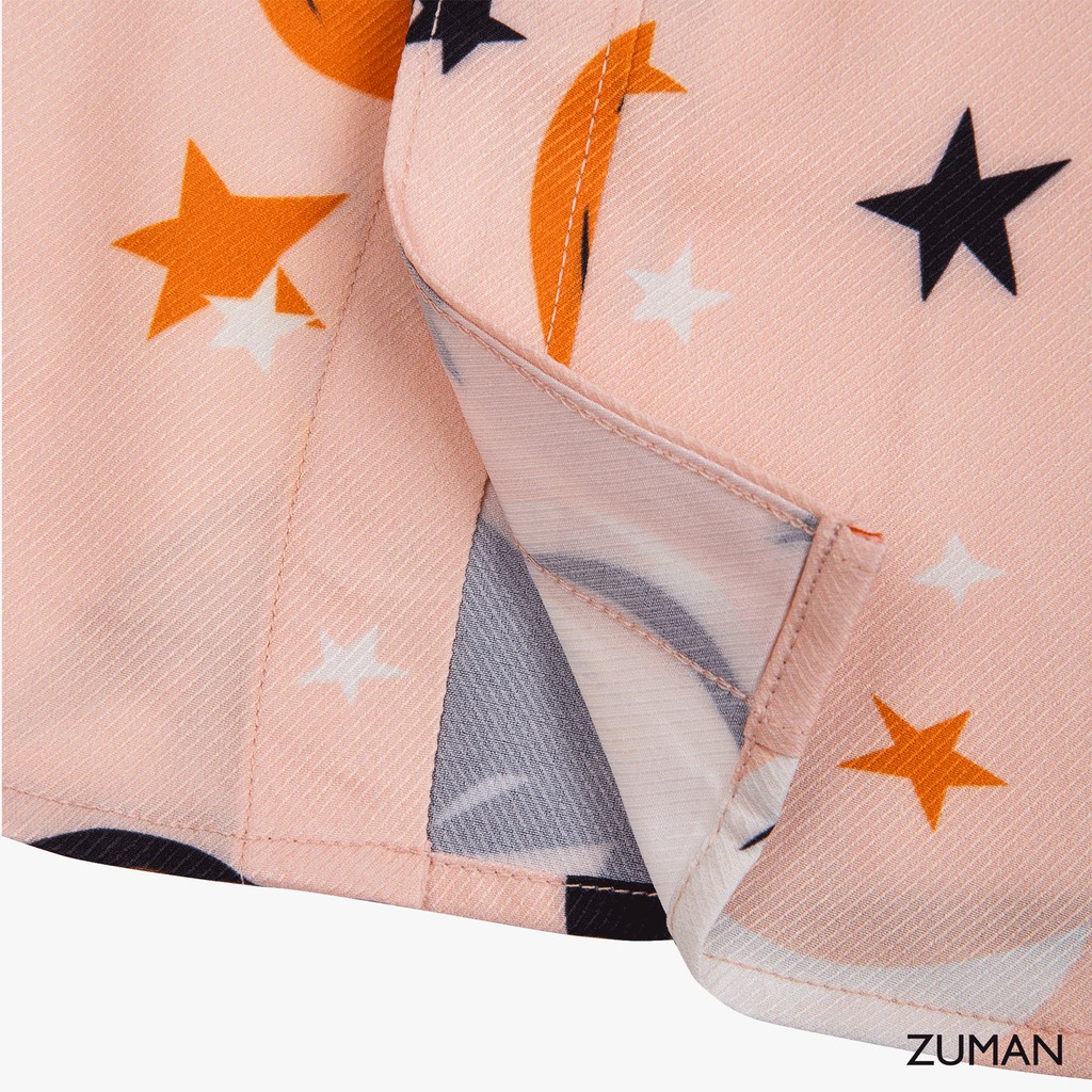 [Mã FAMALLT5 giảm 15% đơn 150K] Áo sơ mi nam ngắn tay vải lụa thiết kế hoạ tiết halloween hoạt hình - ZUMAN - ASM82 | BigBuy360 - bigbuy360.vn