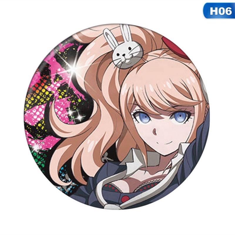 flowersqueen Ghim cài áo trang trí ba lô in hình Anime Danganronpa