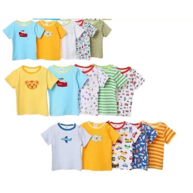 Combo 5 Áo Tay Cọc Cho Bé Trai Bé Gái Hàng Hãng Carter’s Chất Đẹp Mềm Mát Cotton 100%