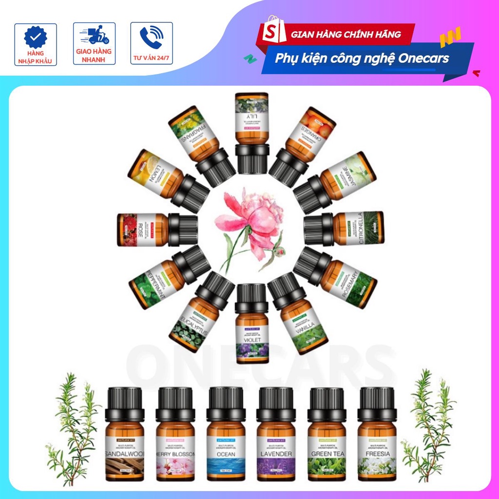 Tinh Dầu Thơm Thiên Nhiên Nguyên Chất Đủ Hương 10ml