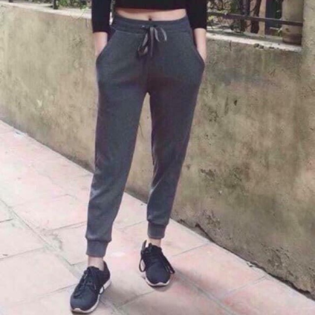 Quần jogger len tăm