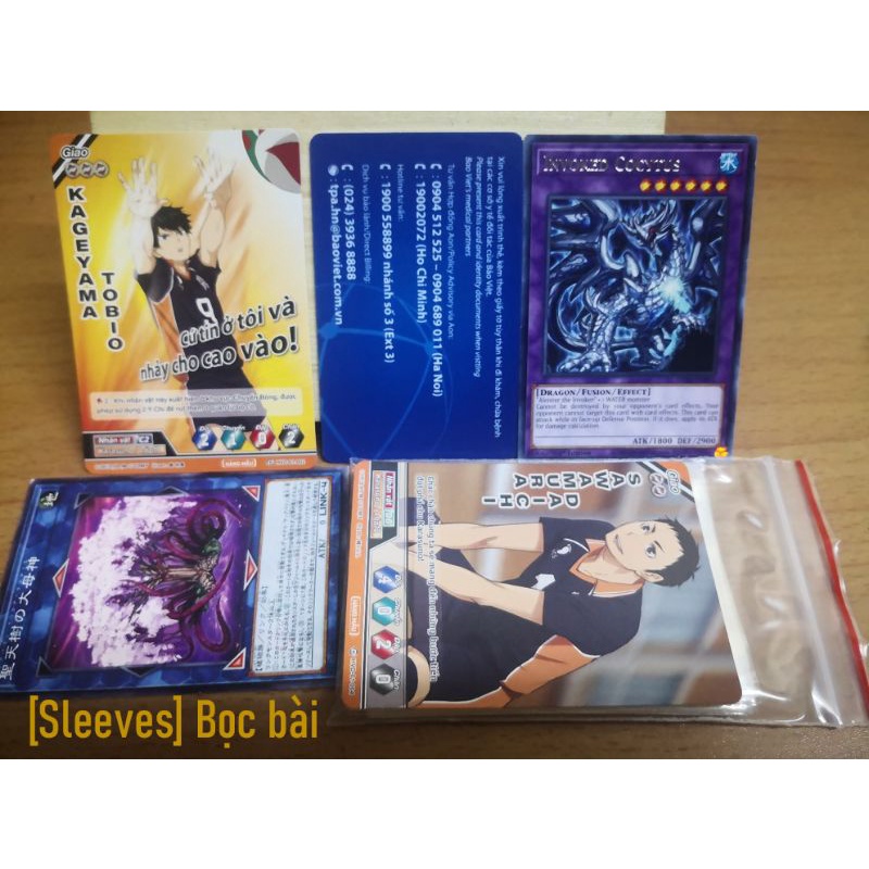 Sleeves - 50 cái Bọc bảo vệ bài và các loại thẻ card