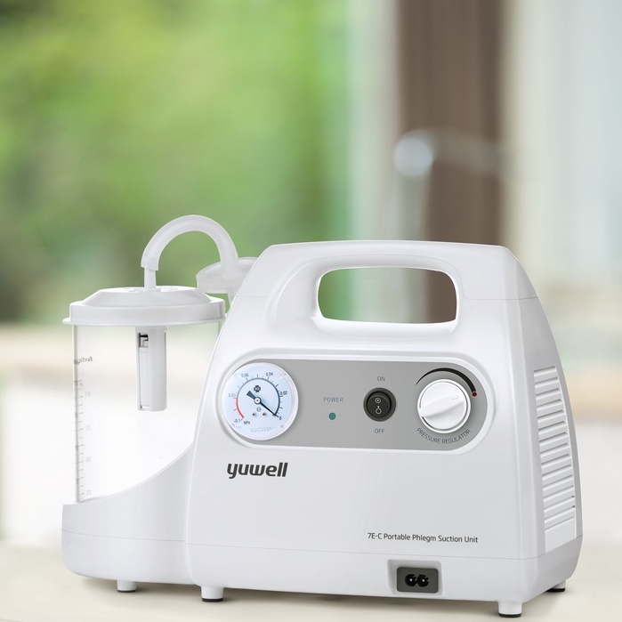Máy hút dịch 1 bình dành cho người lớn và trẻ em YUWELL 7E-C - Nhập khẩu chính hãng - Bảo hành 2 năm