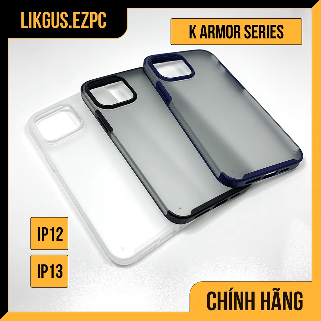 [ỐP LƯNG LIKGUS CHÍNH HÃNG] K ARMOR SERIES IPHONE | EZPC