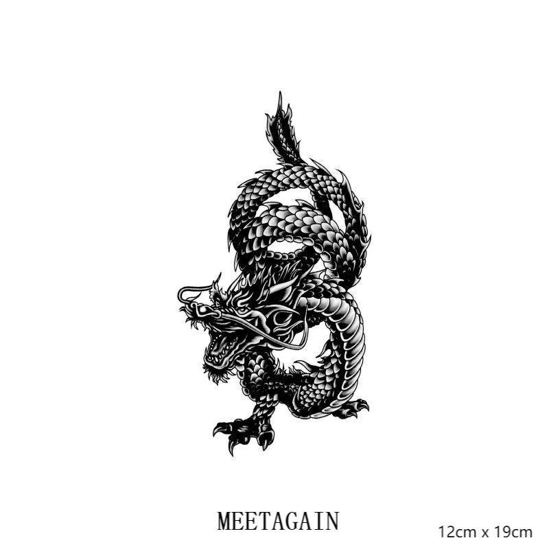 Hình xăm dán tạm thời chống thấm nước cao cấp 12cm x 19cm kéo dài đến 15 ngày Xl-029