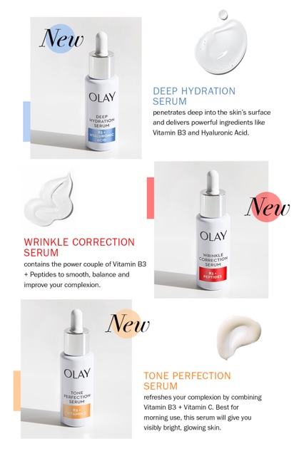 [HotNew]Tinh chất dưỡng ẩm sâu Serum Olay Deep Hydration B3+Hyaluronicacid (40ml) Hàng Nhập USA