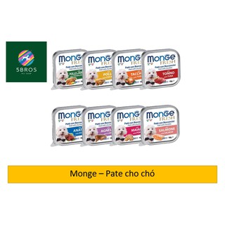 [Quận 5] - [100g]Thức ăn pate Ý cho chó Monge 100g - đủ vị