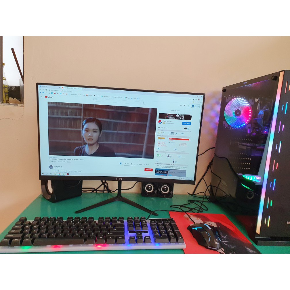máy tính chơi game (HNC-IN4) core i3-10100/ GTX 1650 oc/ màn 24inch | BigBuy360 - bigbuy360.vn
