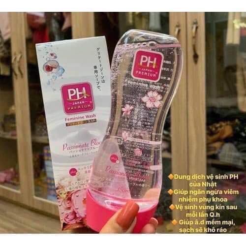 DUNG DỊCH VỆ SINH PHỤ NỮ PH CARE NHẬT PRREMIUM PASSIONATE BLOOM 150ML CHÍNH HÃNG - 5513