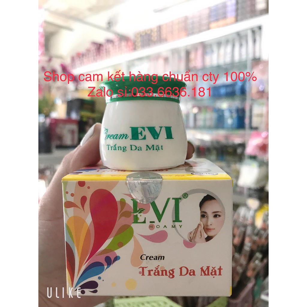 [chuẩn hàng cty 100%] kem EVI trắng da mặt 15g