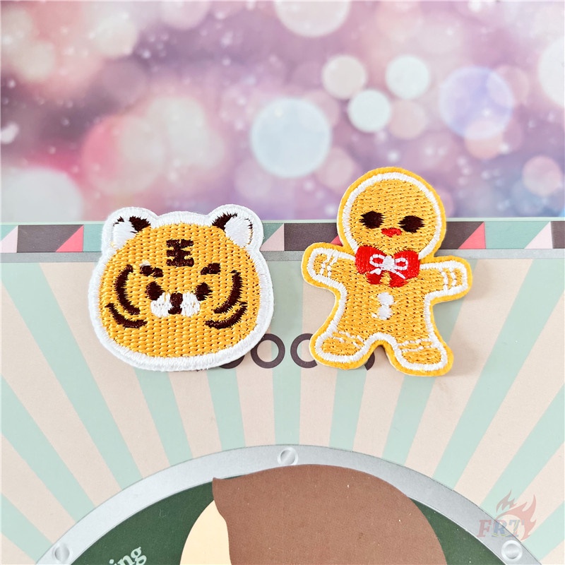 ☸ Miếng Dán Hình Bánh Gừng Dễ Thương ☸ 1 Miếng Dán Ủi Trang Trí Quần Áo